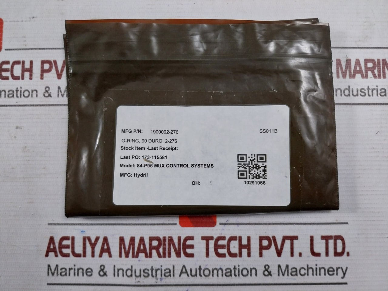 Hydril 1900002-276 O-ring Seal 90 Duro, 2-276 84-p96 Mux Control System