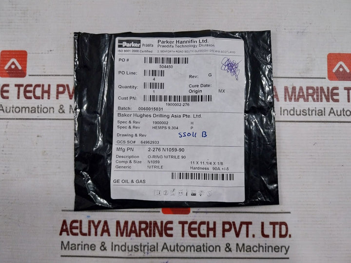 Hydril 1900002-276 O-ring Seal 90 Duro, 2-276 84-p96 Mux Control System