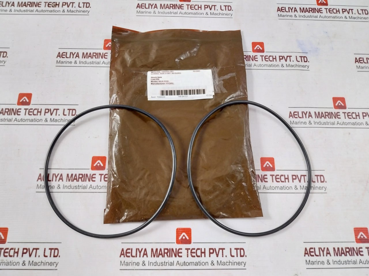 Hydril 1900002-367 O-ring Size 2-367, 90 Duro