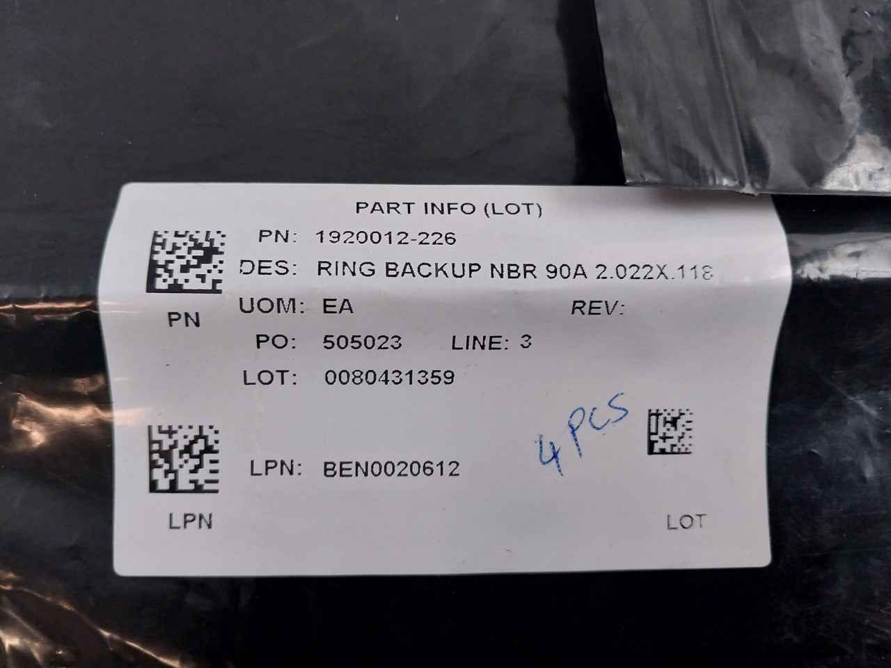 Hydril 1920012-226 Backup Ring Nbr 90A 2.022 Id