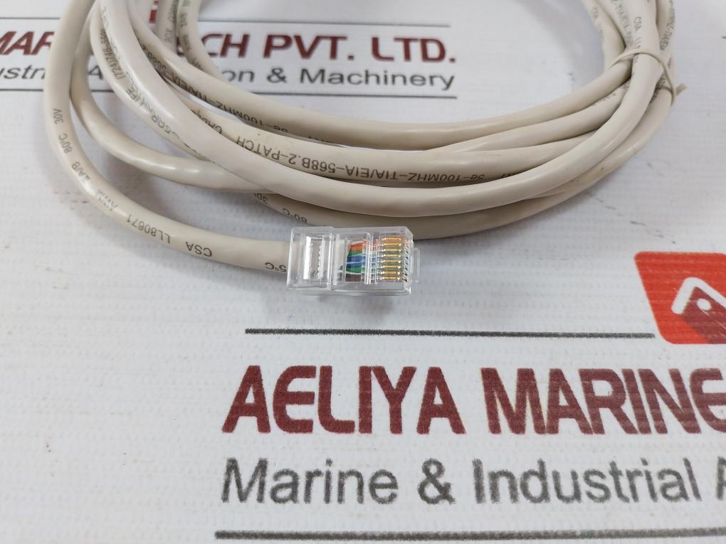 Hydril 1930241-04 White Ethernet Cable 3 Meter 80°C 30V