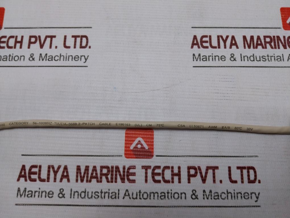 Hydril 1930241-04 White Ethernet Cable 3 Meter 80°C 30V