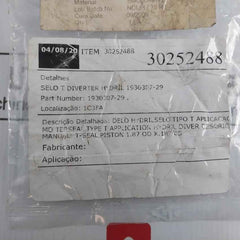 Hydril 1930307-29 Diverter Piston Seal 30252488