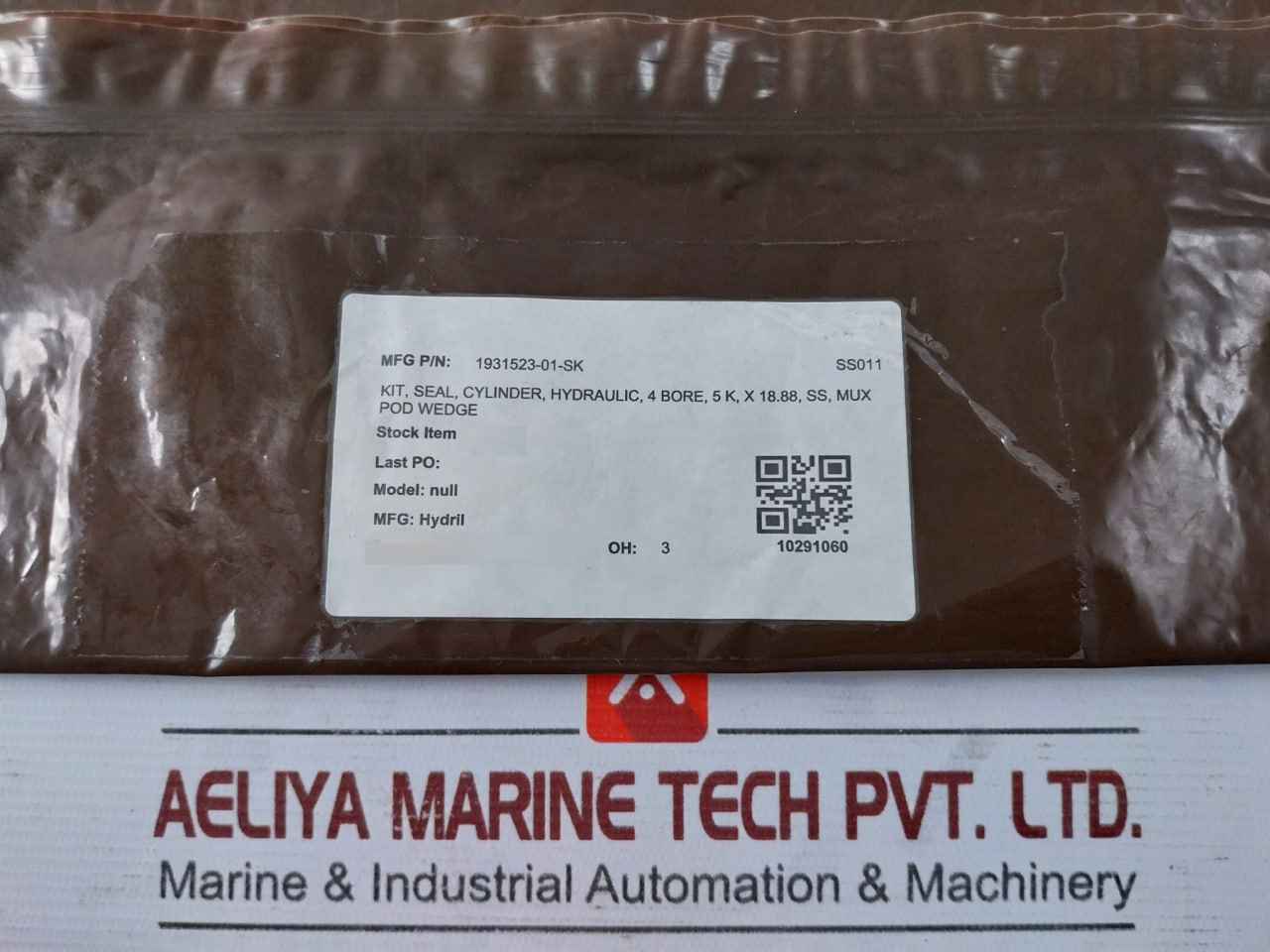 Hydril 1931523-01-sk Hydraulic Cylinder Piston & Rod Seal Kit 4 Bore 5 K X 18.88
