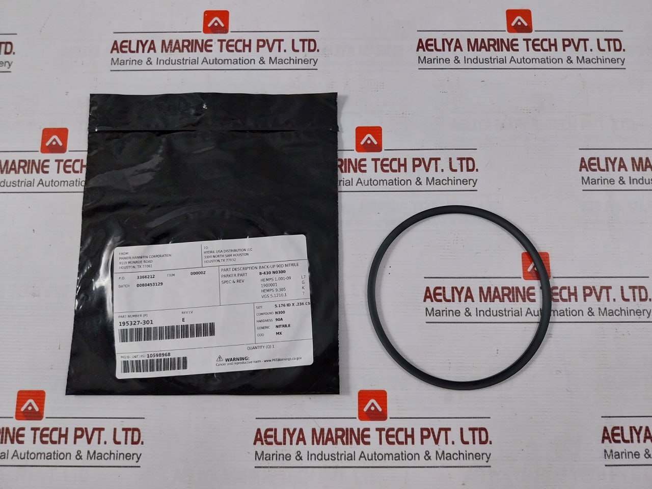 Hydril 195327-301 Back-up 90D Nitrile O-ring 5.176 Id X.236 Cs 90A