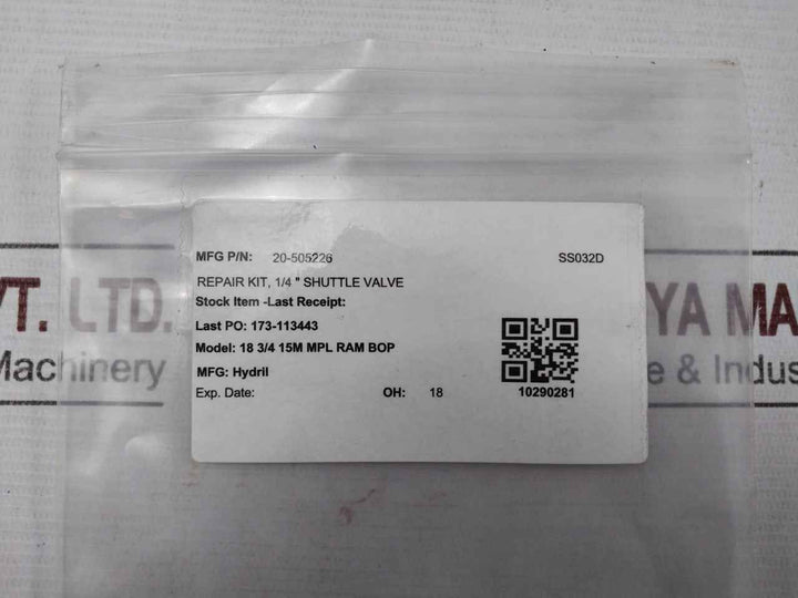 Hydril 20-505226 1/4