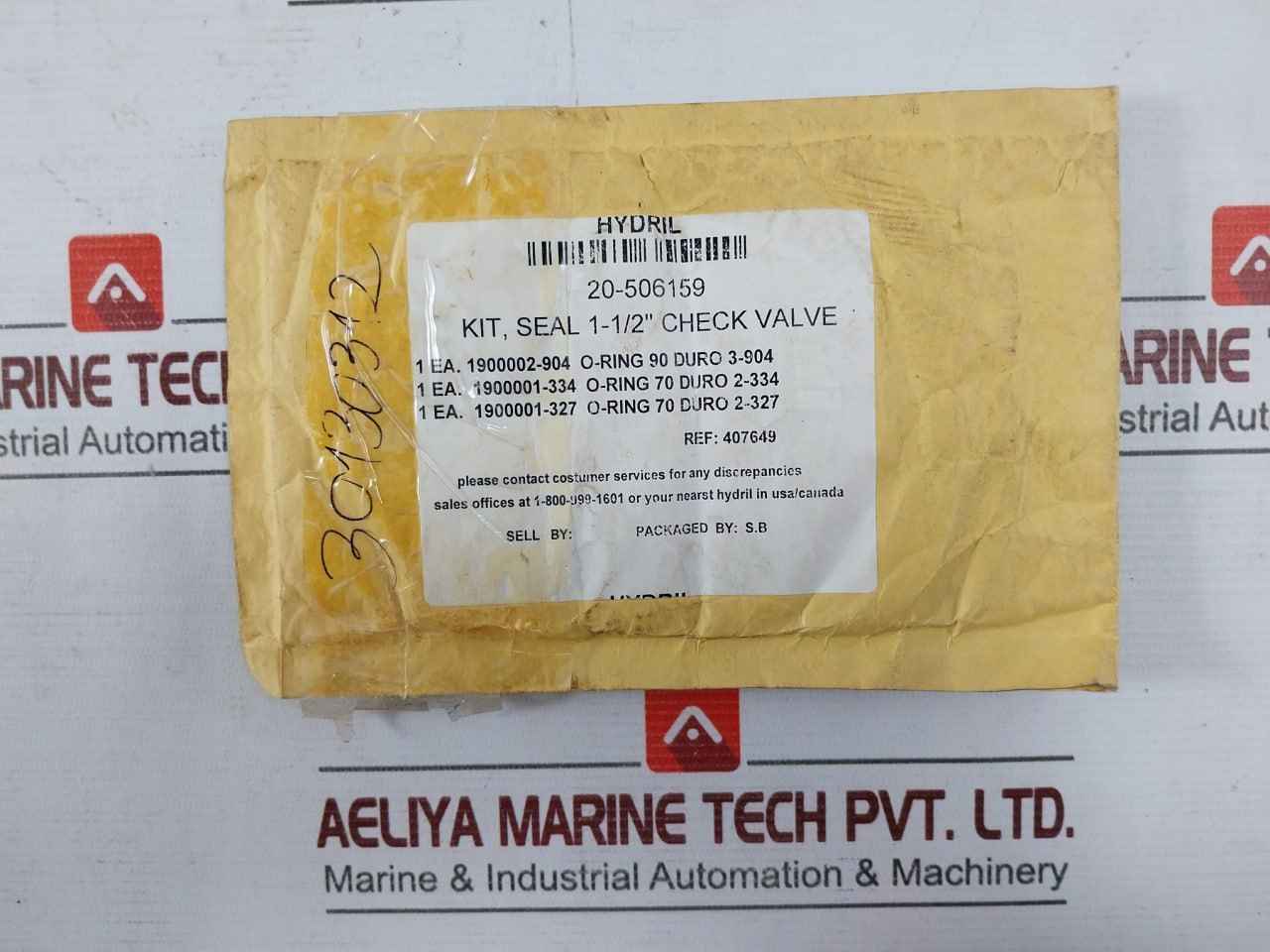 Hydril 20-506159 O-ring Seal Kit 1-1/2” For Check Valve 1900002-904