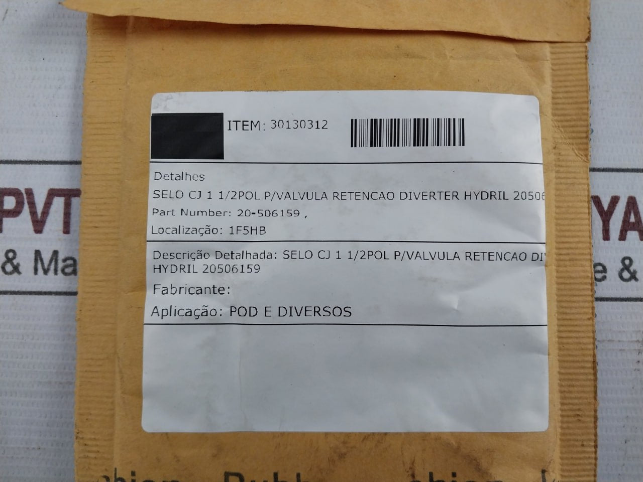 Hydril 20-506159 Seal Kit For 1-1/2