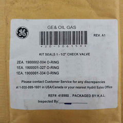 Hydril 20-506159 Seal Kit For 1-1/2" Check Valve