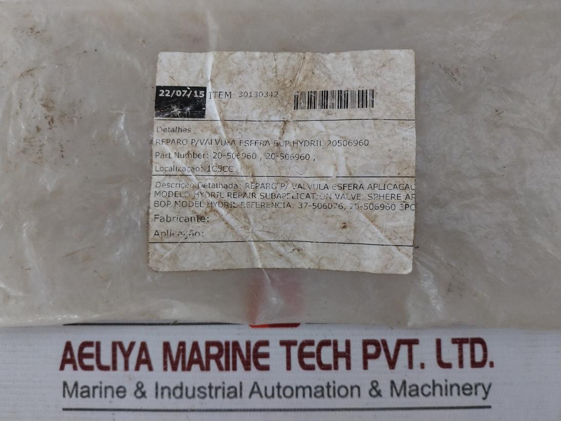 Hydril 20-506960 Sub Application Valve Repair Kit