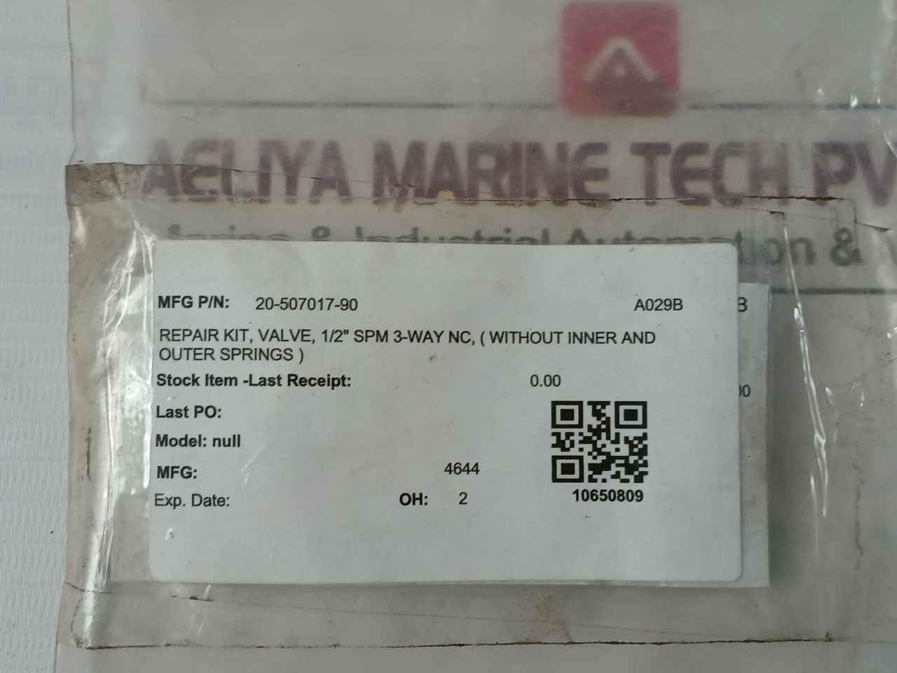 Hydril 20-507013-90 Sl.5' Spm Vlv 90 Duro Kit Rev C1 1930321-0402