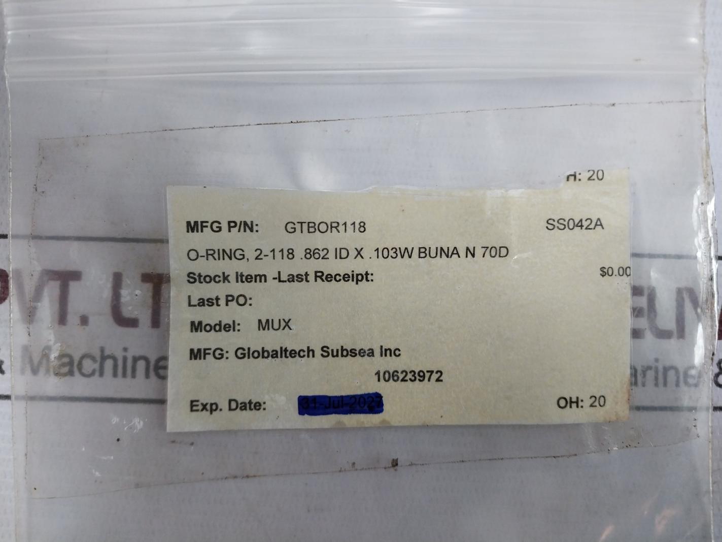 Hydril 20371913 Bop Pin Spring Kit With O-ring 30166290