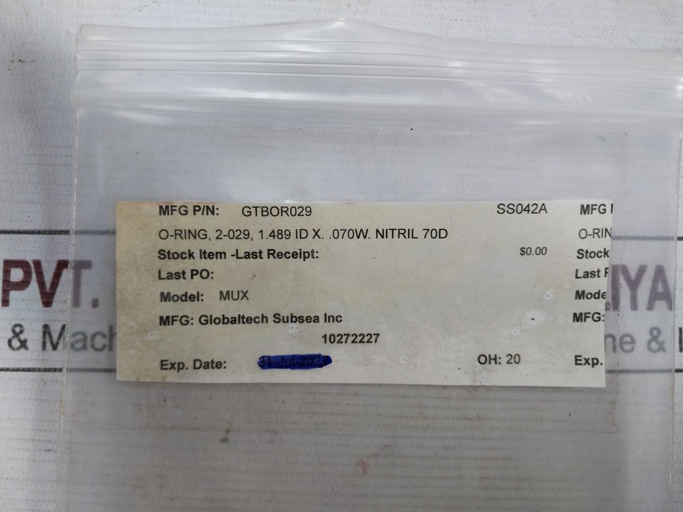 Hydril 20371913 Bop Pin Spring Kit With O-ring 30166290