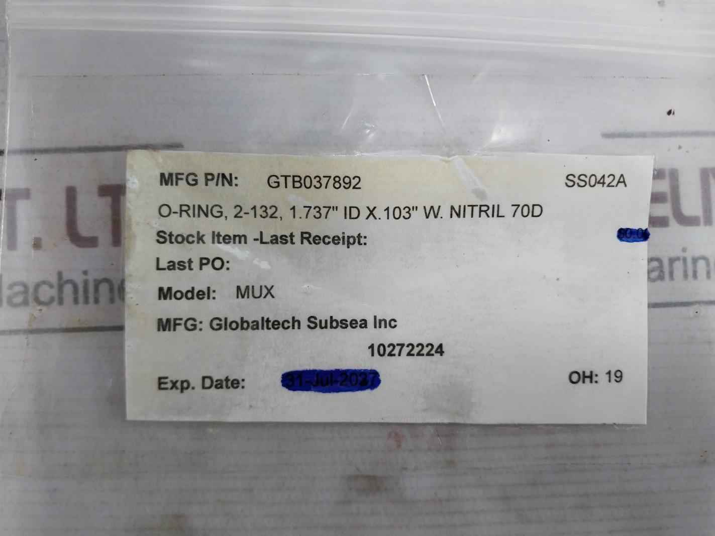 Hydril 20371913 Bop Pin Spring Kit With O-ring 30166290