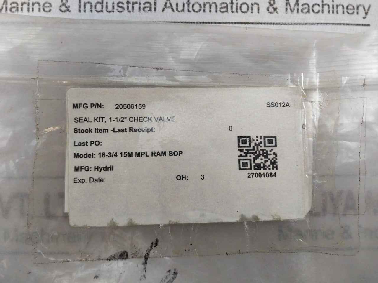 Hydril 20506159 Seal Kit 1-1/2