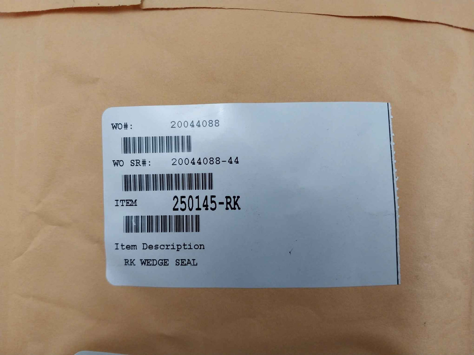 Hydril 250145-rk Wedge Type Seal Rev A 68A Nbr 07