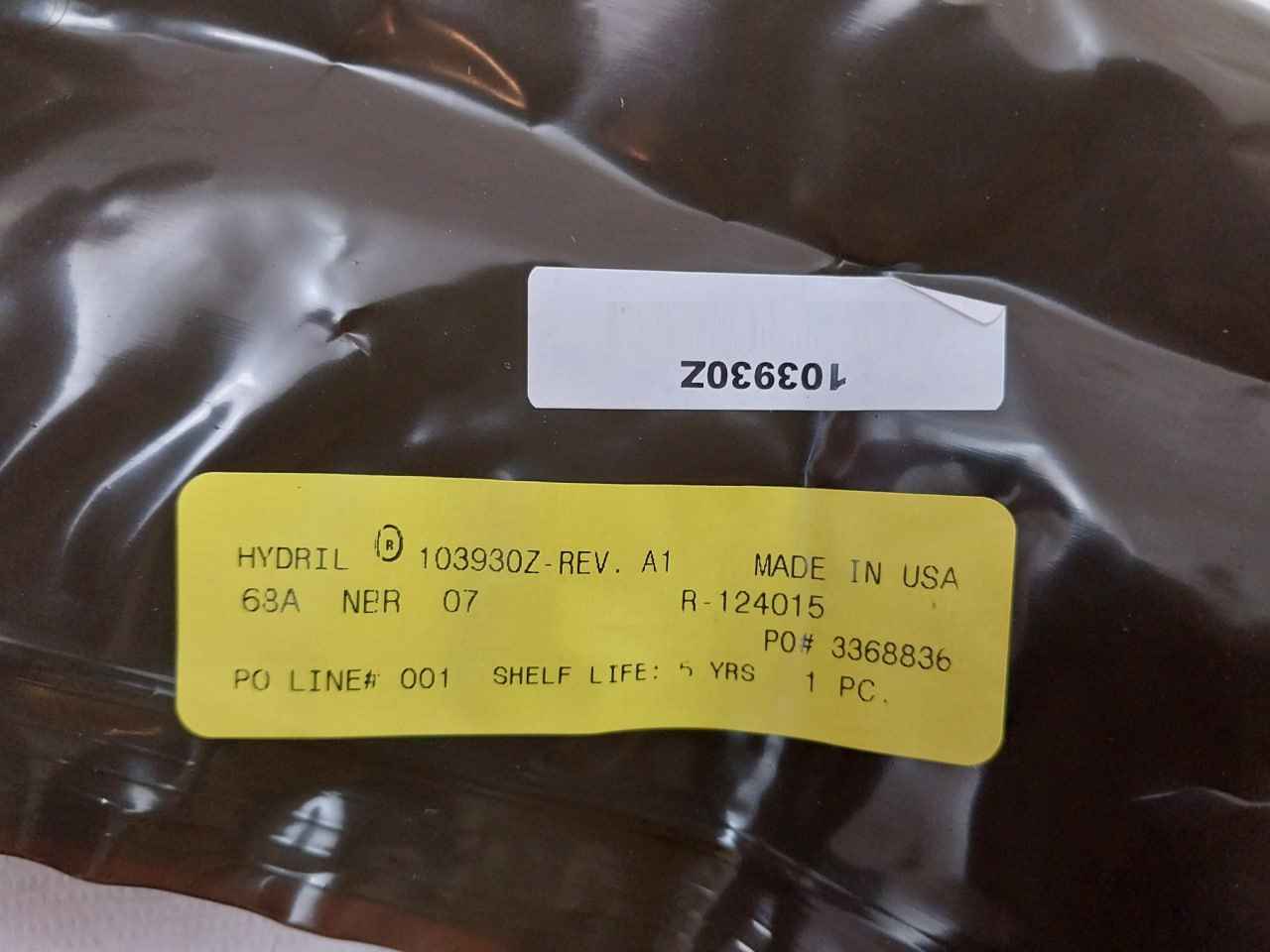 Hydril 250145-rk Wedge Type Seal Rev A 68A Nbr 07