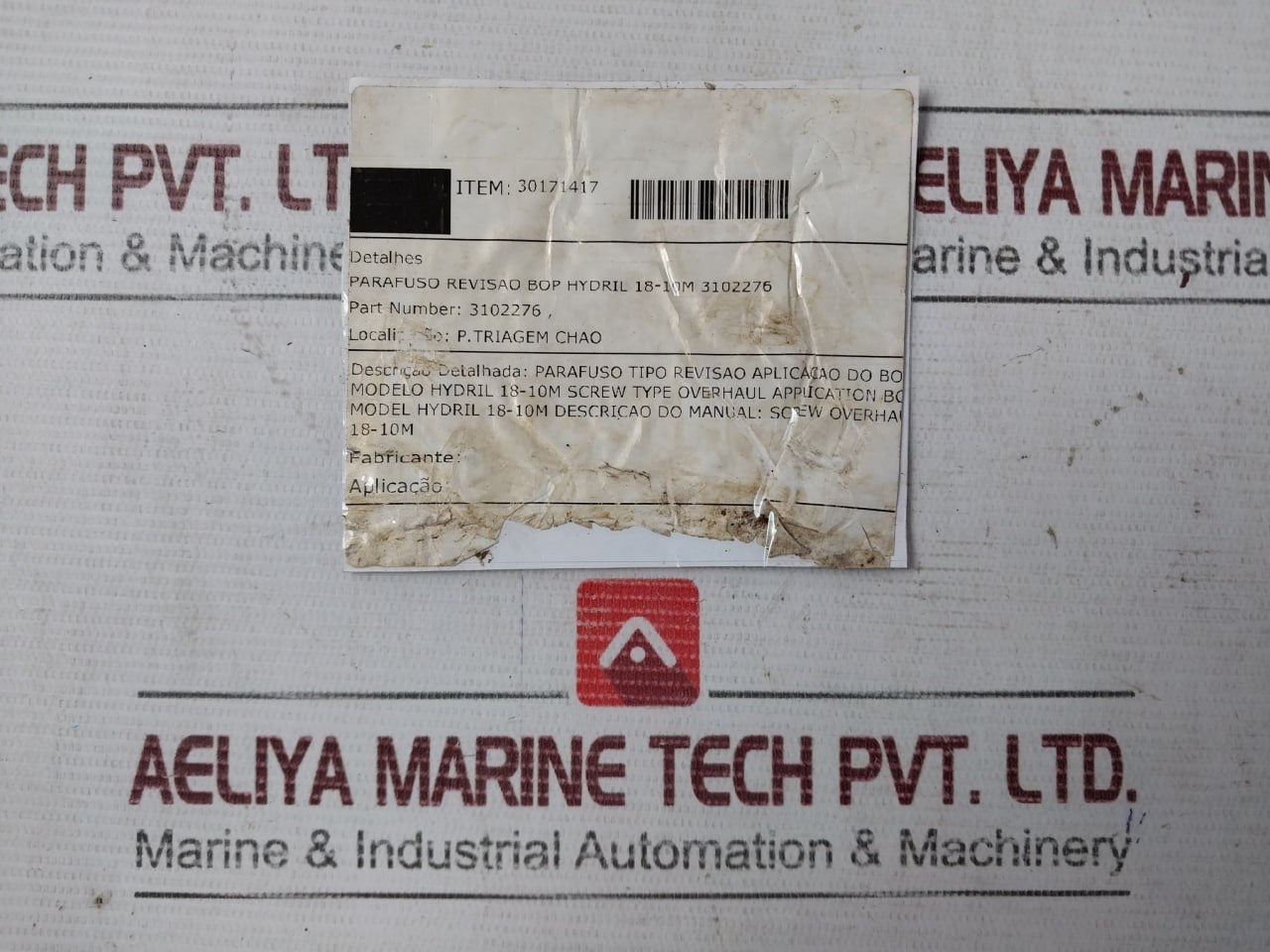 Hydril 3102276 Bop Revision Screw 18-10M 30171417