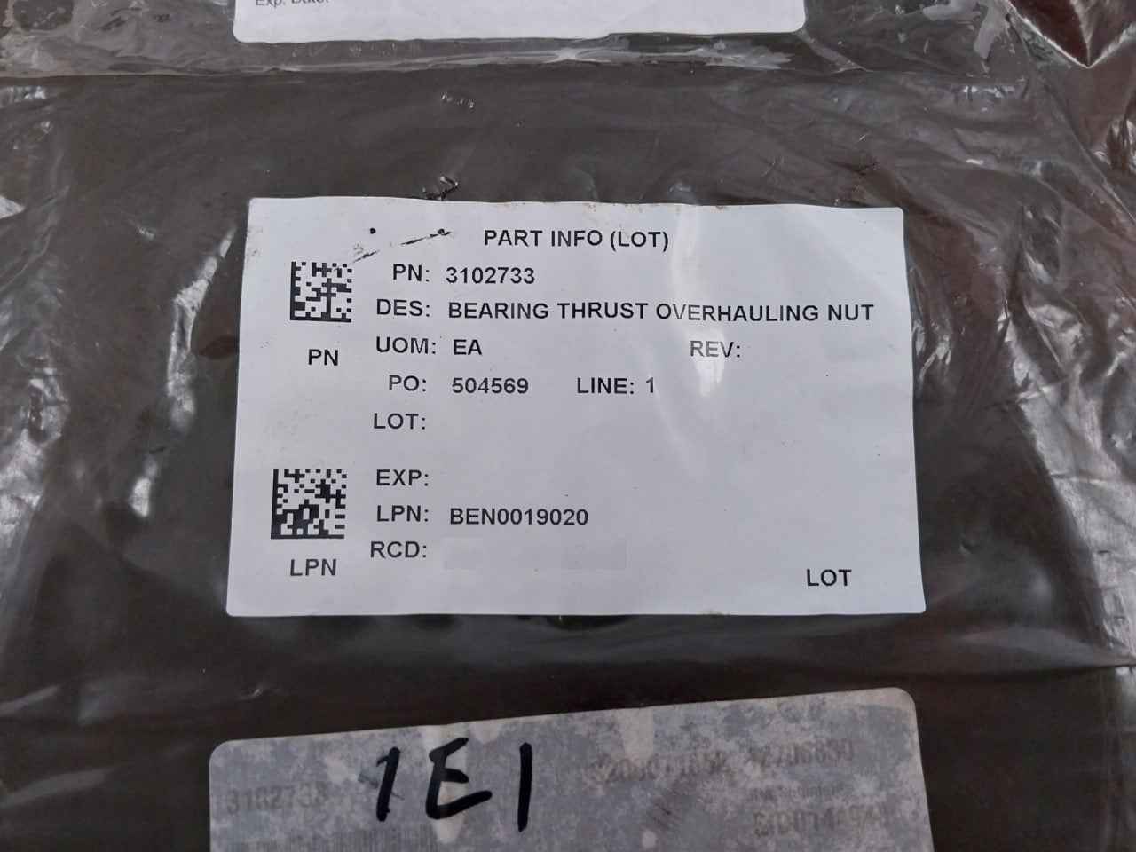 Hydril 3102733 Bearing Thrust Overhauling Nut 18-15M