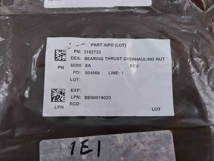 Hydril 3102733 Bearing Thrust Overhauling Nut 18-15M