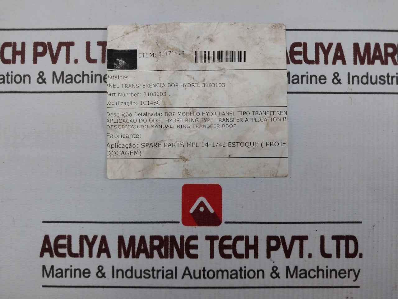 Hydril 3103103 Bop Transfer Ring