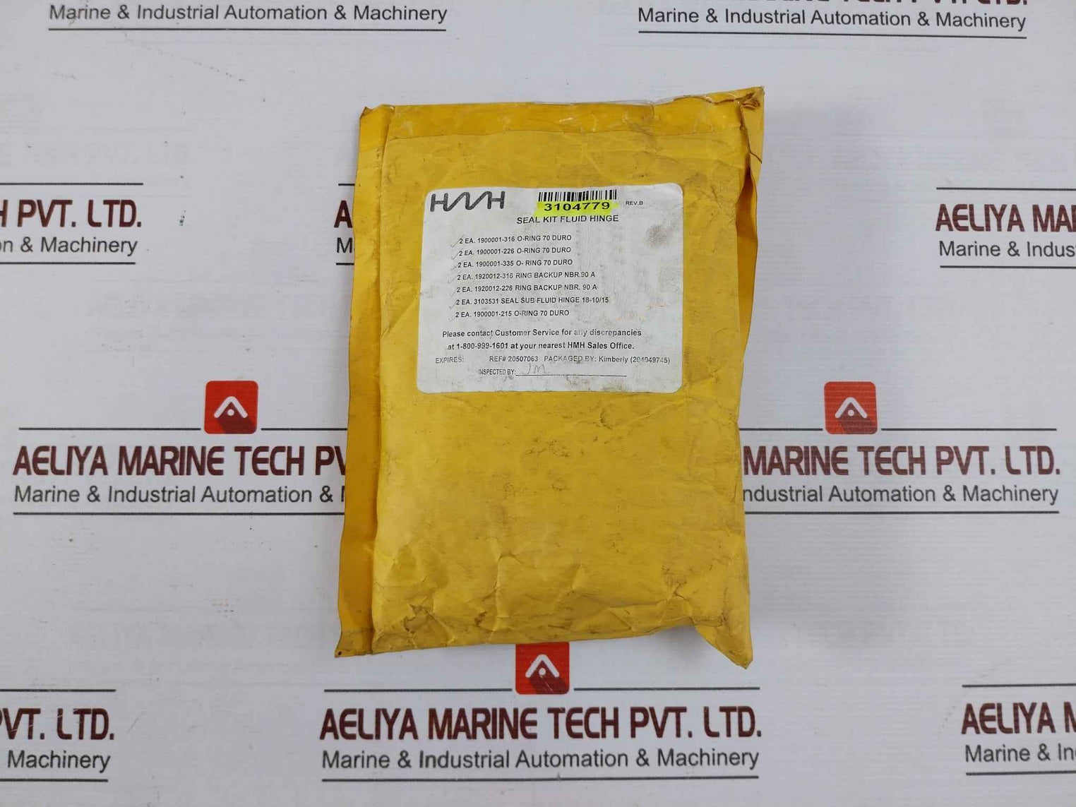 Hydril 3104779 Seal Kit Fluid Hinge For Bonnet 30130317 Rev B
