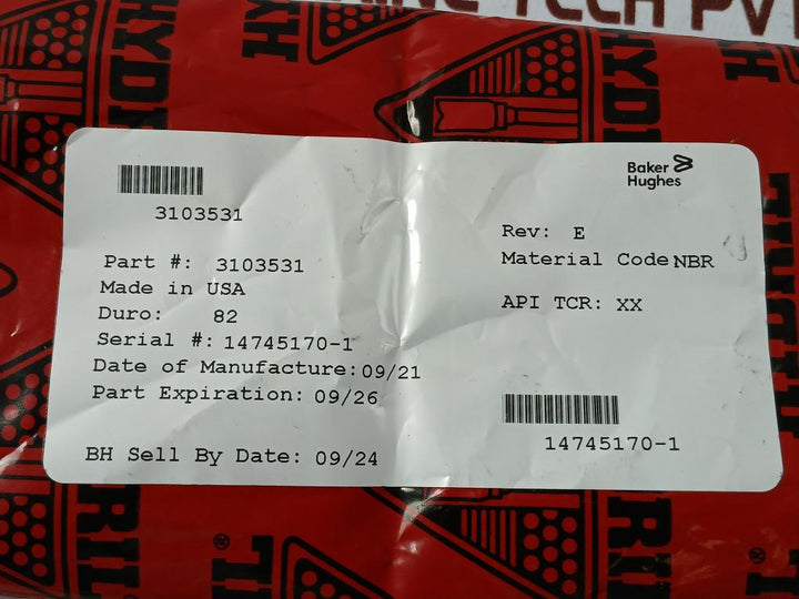 Hydril 3104779 Seal Kit – Fluid Hinge For Bonnet 3103531 Rev: B