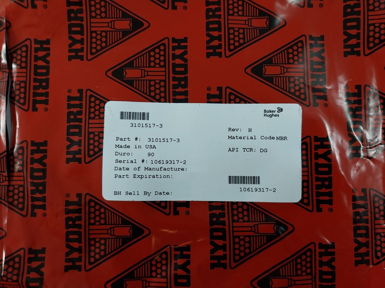 Hydril 3107830-1 Seal Ring Seat Kit O-ring 70 Duro 2 18-10M 15M Ram Rev.F