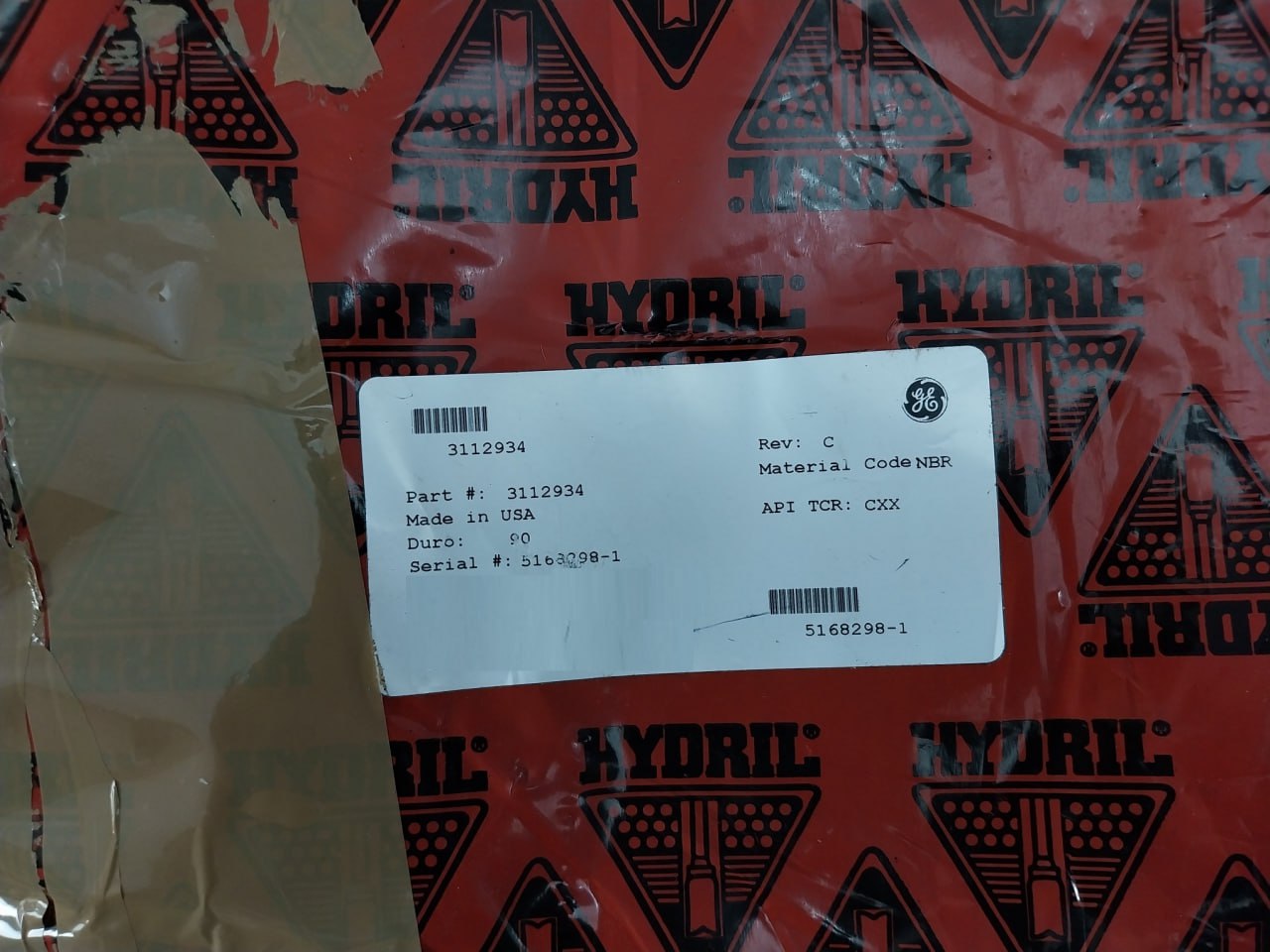 Hydril 3112934 Seal Rev C