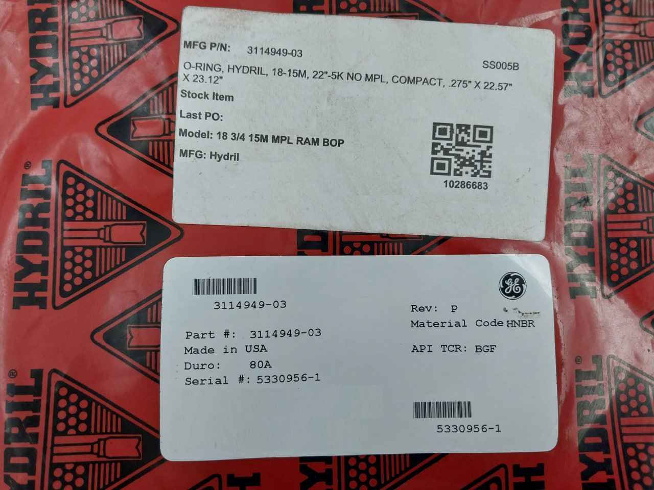 Hydril 3114949-03 O-ring 80A 275