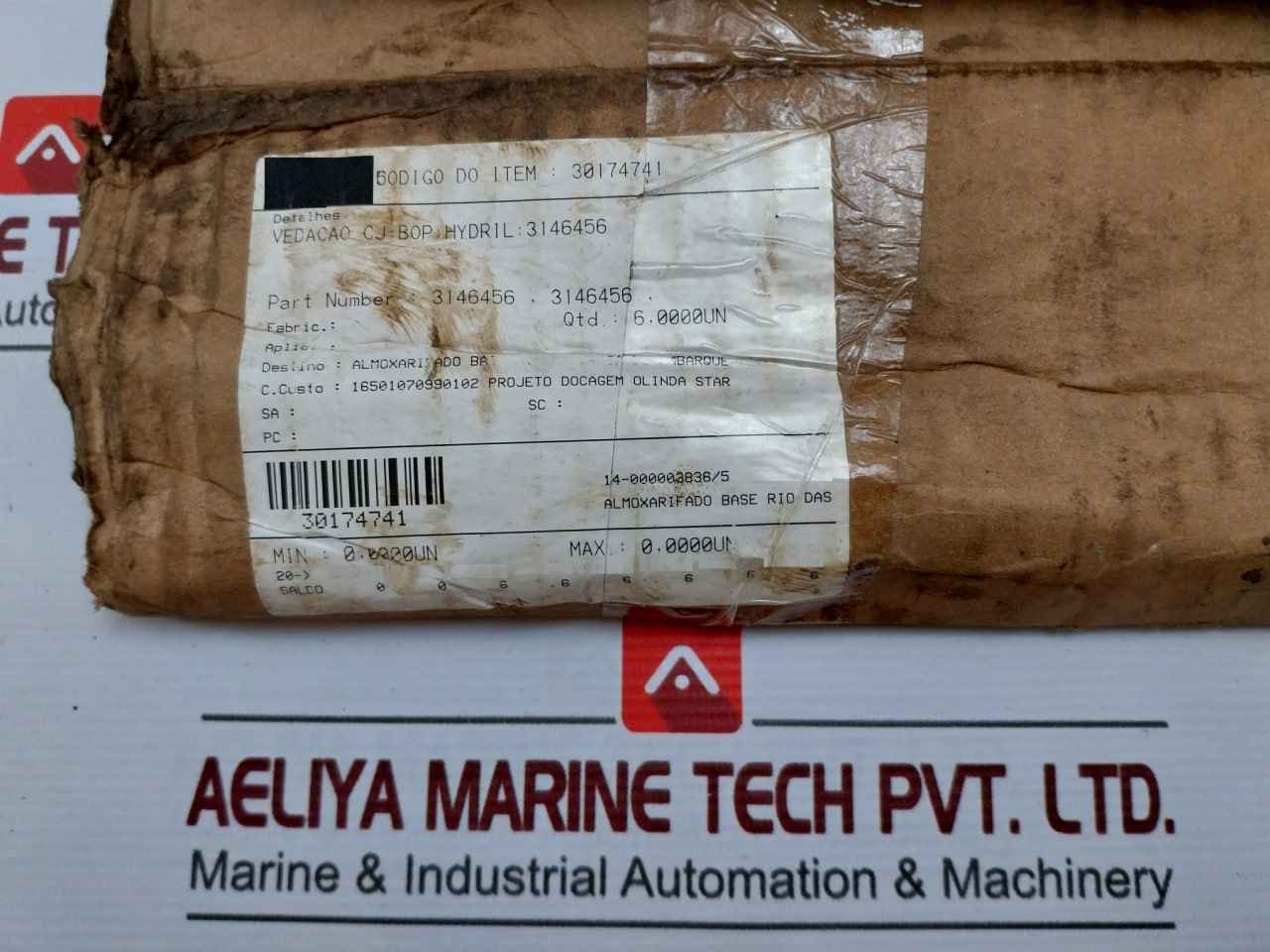 Hydril 3114949-04 Seal Kit For Bop Bonnet 18-10 14 Mpl, 3115552-01, 3146456