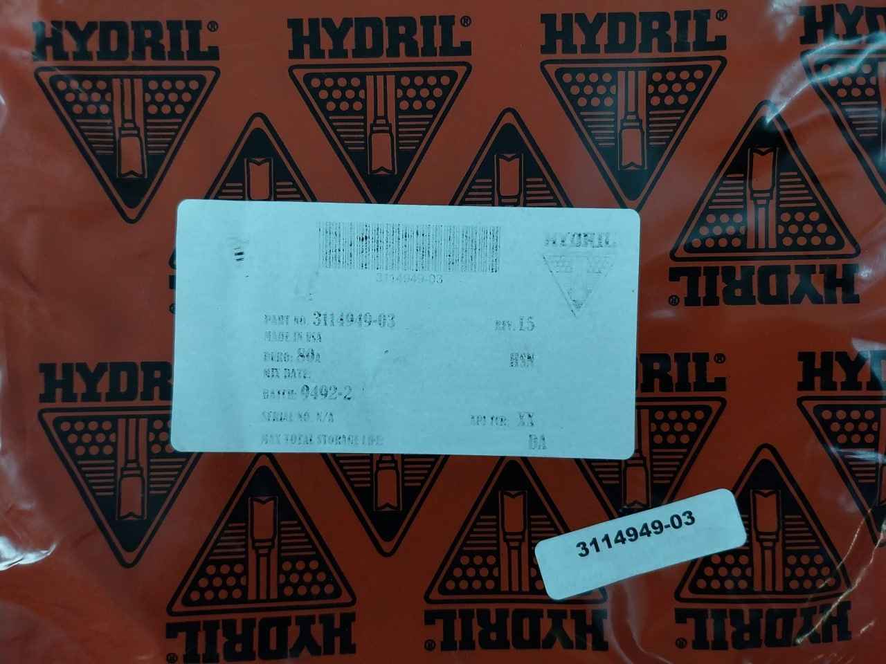 Hydril 3114949-04 Seal Kit For Bop Bonnet 18-10 14 Mpl, 3115552-01, 3146456