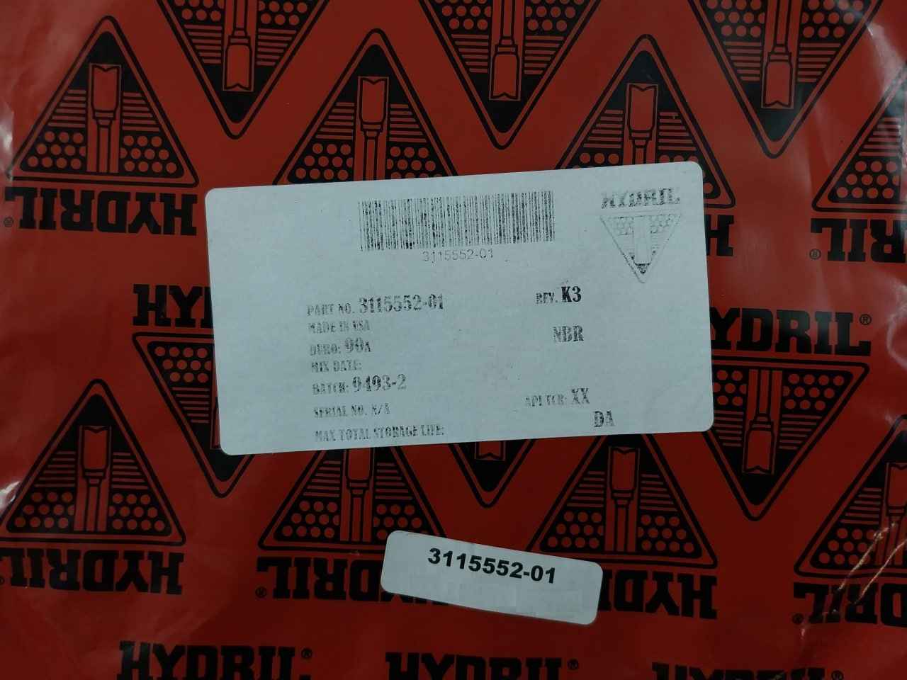 Hydril 3114949-04 Seal Kit For Bop Bonnet 18-10 14 Mpl, 3115552-01, 3146456