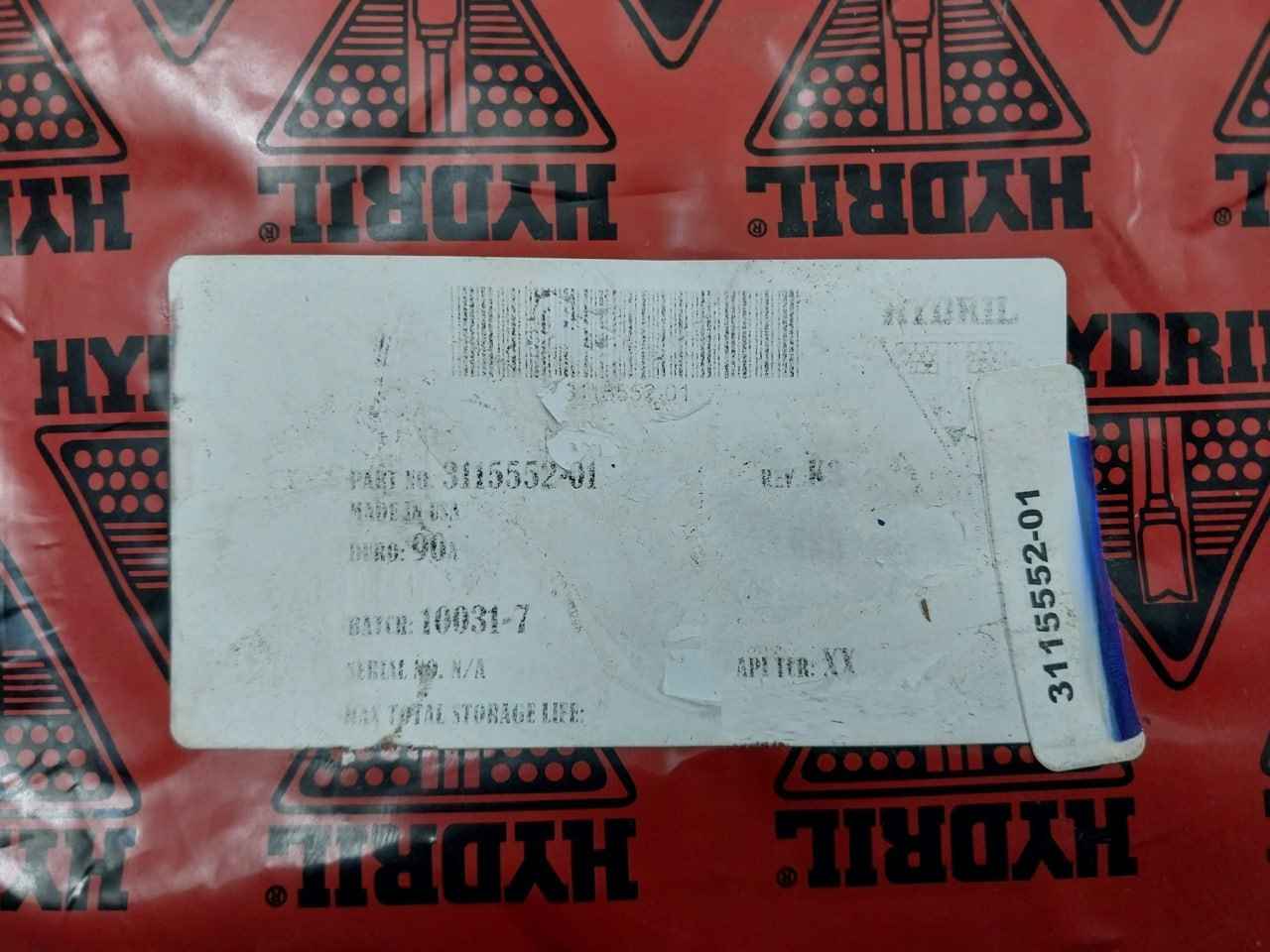 Hydril 3115552-01 Seal Ring Rev: K3 90A Nbr
