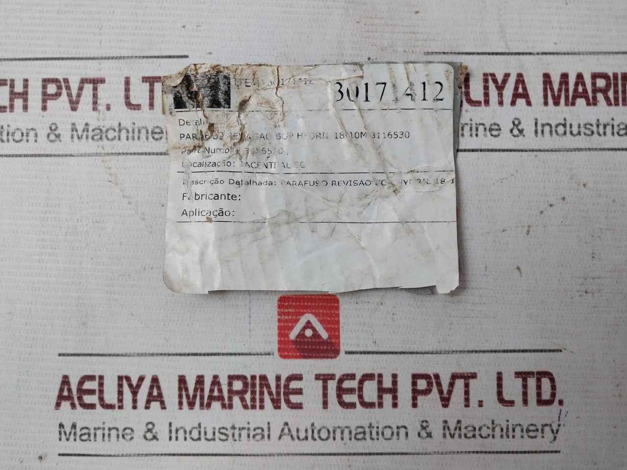 Hydril 3116530 Bop Revision Screw 18-10M 30171412