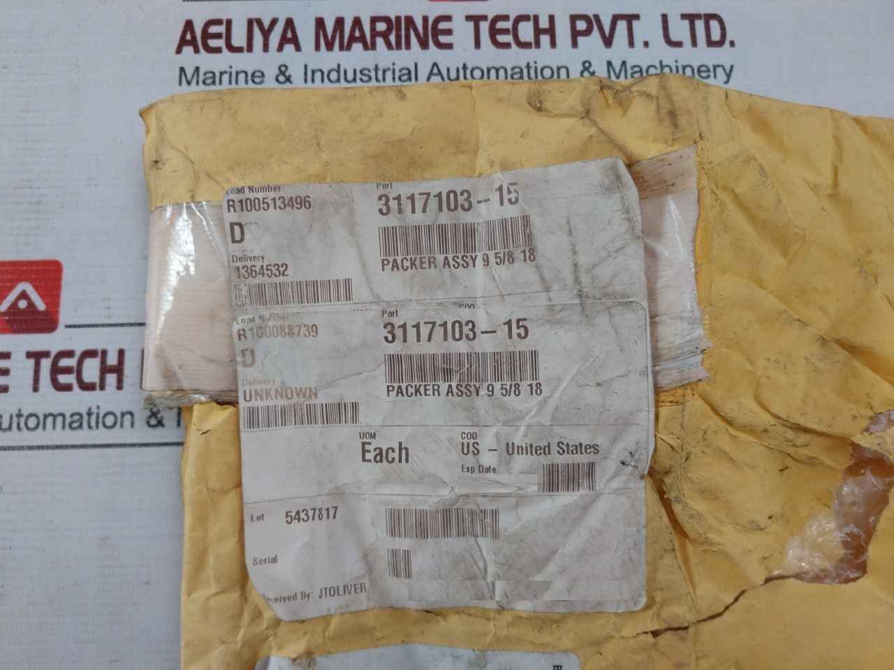 Hydril 3117103-15 Packer Assembly 18-3/4" 15M With Bolts Kit Rev B 31171014-15 G
