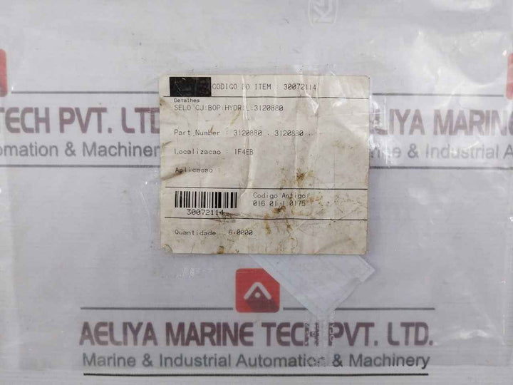 Hydril 3120880 Cj Bop Seal Ring Item Code 30072114 016.01.1.0175