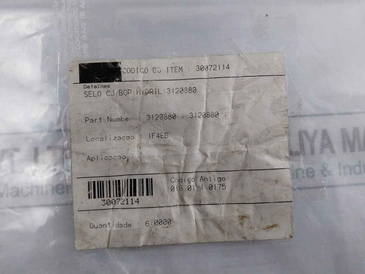 Hydril 3120880 Seal O Ring 1920055-238