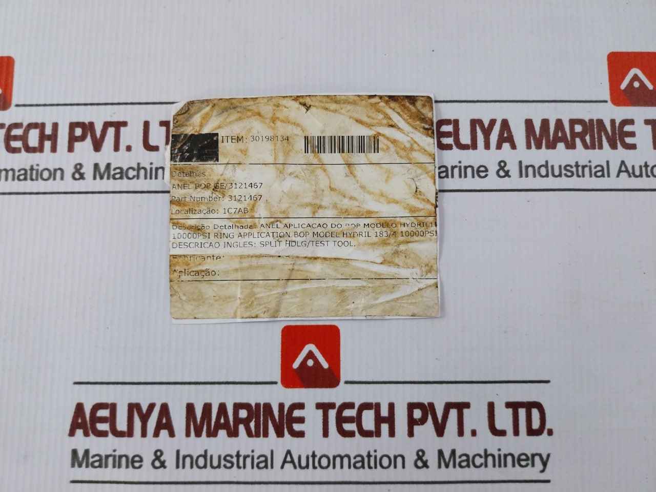 Hydril 3121467 Bop Ring Split Holding Test Tool Set 10000 Psi