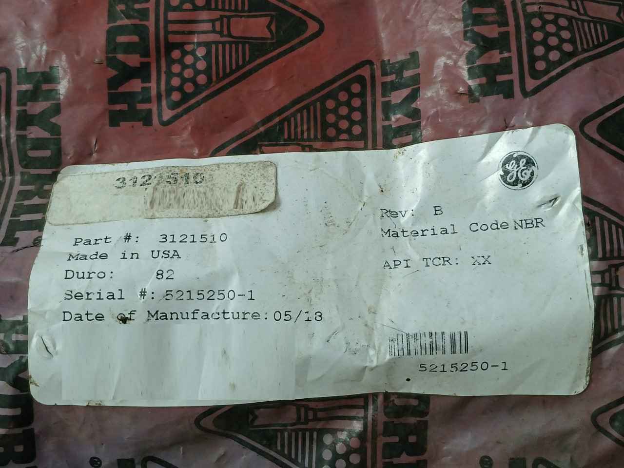 Hydril 3121510 Mechanical Seal Component Rev.B