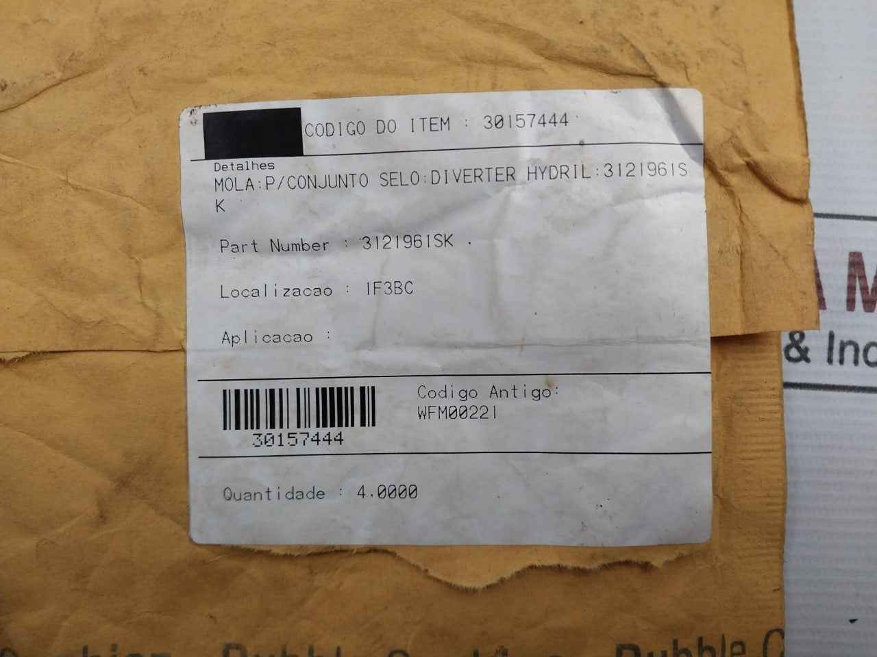 Hydril 3121961Sk Seal Kit For Diverter T-seal, Piston 1930307-44