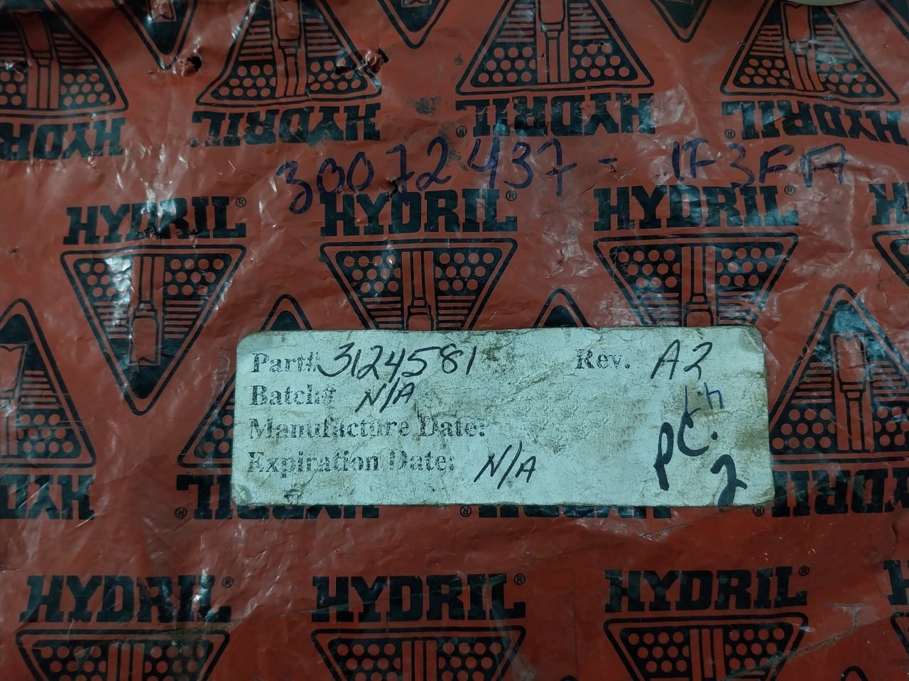 Hydril 3124581 Piston Seal Screw For Diverter Fs21X6 0-500