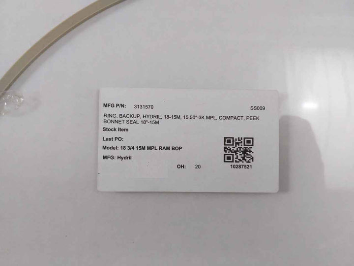 Hydril 3131570 Backup Ring Peek Bonnet Seal 18