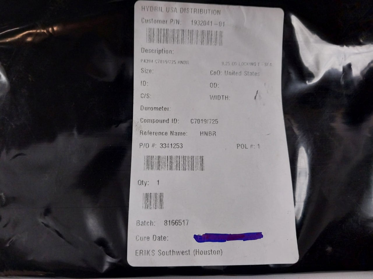 Hydril 3132387 Seal Kit Bonnet 15-1/2 Mpl Bop Rev A2 R100510440