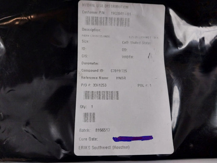 Hydril 3132387 Seal Kit Bonnet 15-1/2 Mpl Bop Rev A2 R100510440