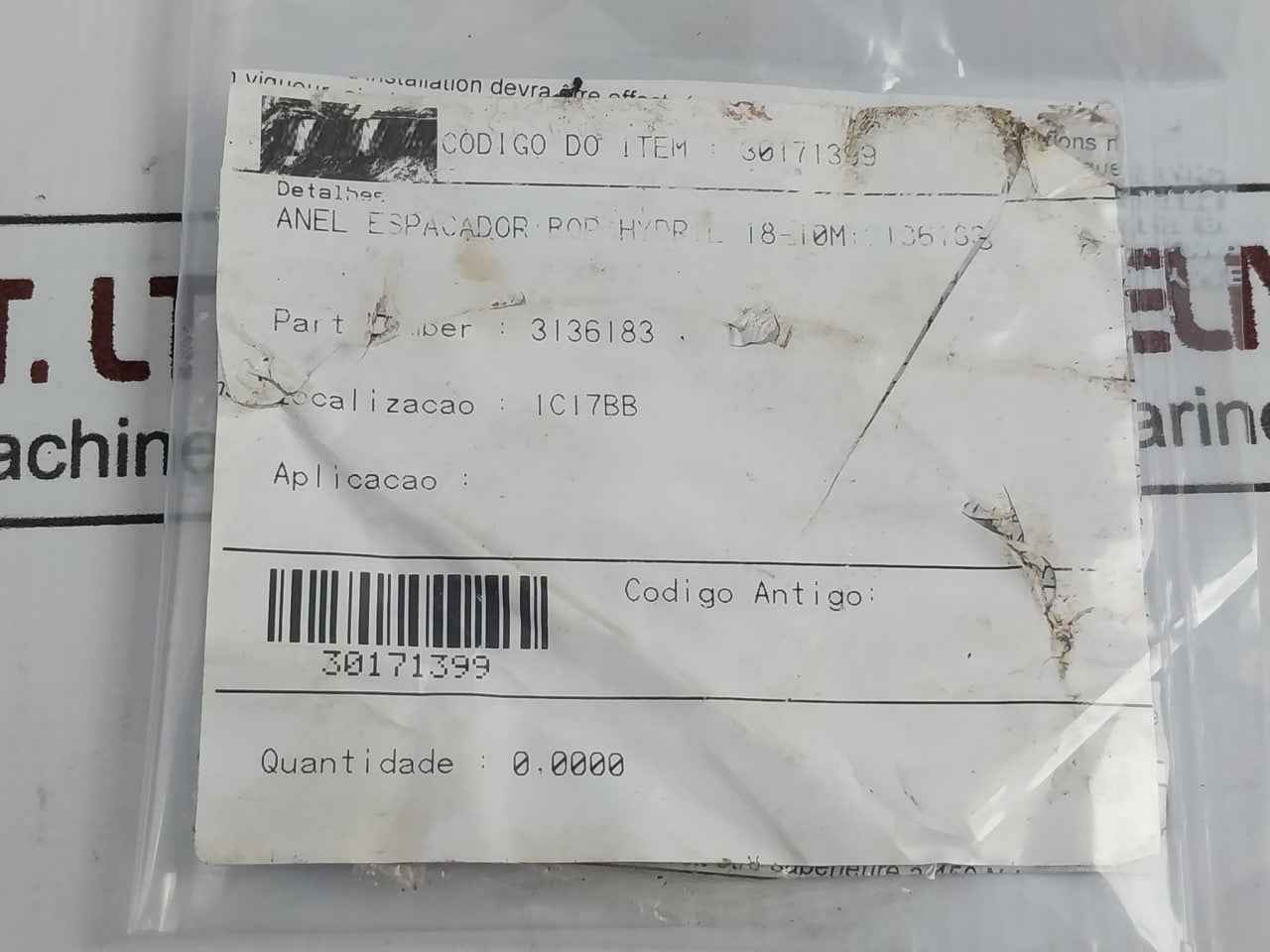 Hydril 3136183 Bop Spacer Ring 18-10M A1