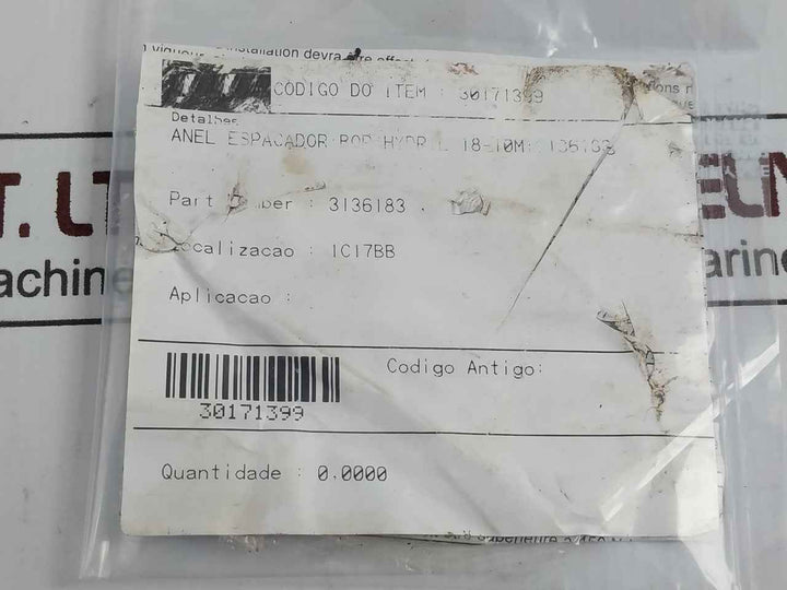 Hydril 3136183 Bop Spacer Ring 18-10M A1