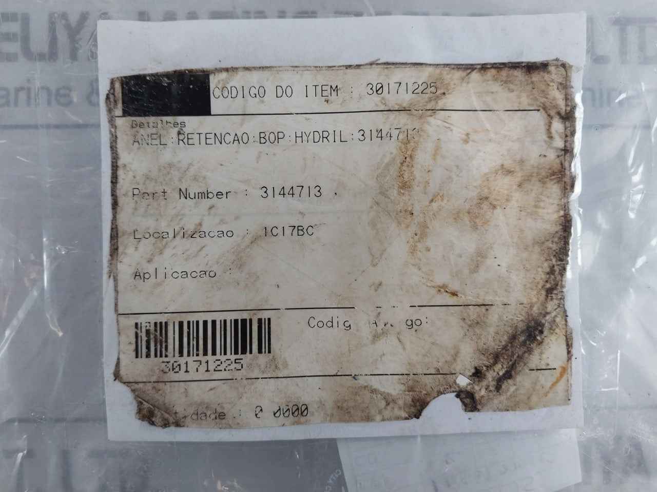 Hydril 3144713 Bop Express Retaining Ring Rev A1 X3318