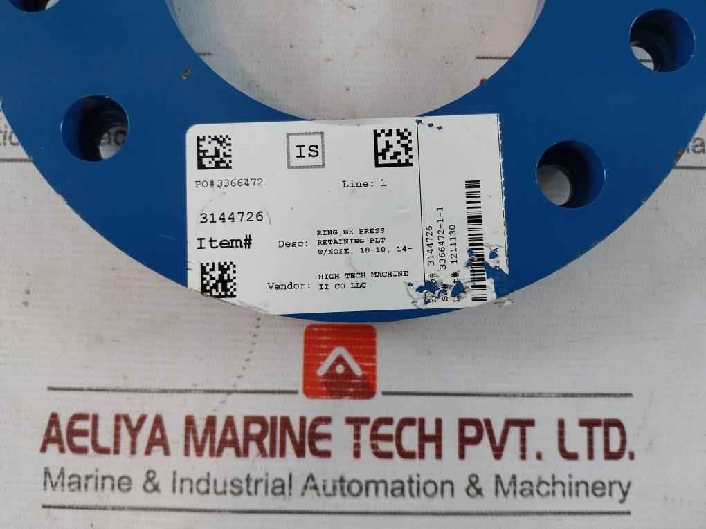 Hydril 3144726 Retaining Plate Rev.B Bop Model 18 3/4 Ht.1211130