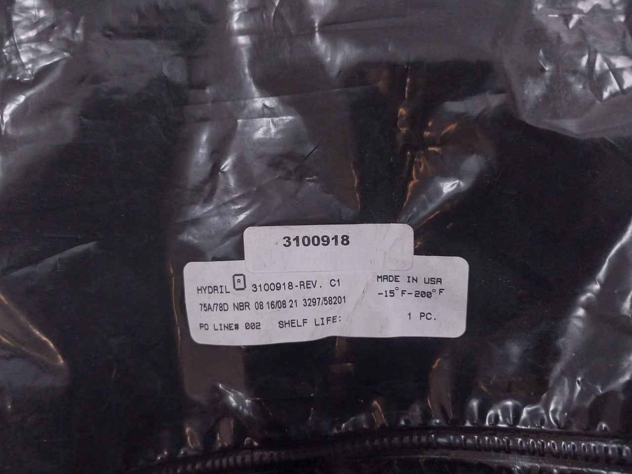 Hydril 3146456 Seal Kit Bonnet 18-10, 14 Mpl O-ring 90 Duro Rev: A1